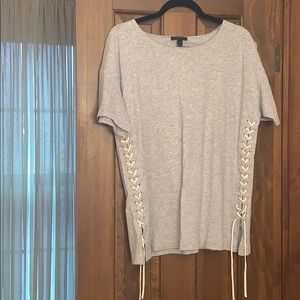 J. Crew Short Sleeve Tie-Up Tee